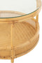 J-Line salontafel Jovelyne - rotan/glas - naturel