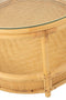 J-Line salontafel Jovelyne - rotan/glas - naturel