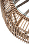 J-Line salontafel Rond - jute/glas - naturel