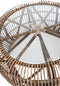 J-Line salontafel Rond - jute/glas - naturel