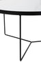 J-Line salontafel Rond Marmer - ijzer -zwart/wit