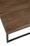 J-Line salontafels - hout/metaal - bruin/zwart - set van 2
