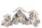 J-Line Schaap+Sjaal Pluche Ecru/Grijs Large