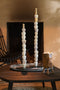 J-Line schelp Op Voet - keramiek - naturel - 3 stuks