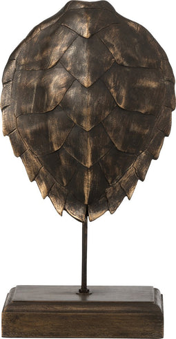 J-Line Schild Op Voet Poly Brons Large