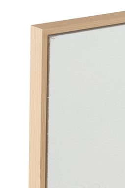 J-Line schilderij lauwra - canvas - wit