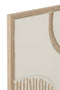 J-Line schilderij vormen - papier - wit/beige - 2 stuks