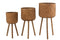 J-Line Set Van 2 Console Met Schap Gerecycleerd Teak Naturel