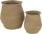 J-Line Set Van 2 Manden Rond Marie Zeegras Naturel