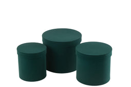 J-Line Set Van 3 Dozen Rond Fluweel Papier Groen