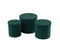 J-Line Set Van 3 Dozen Rond Fluweel Papier Groen