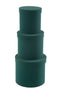 J-Line Set Van 3 Dozen Rond Fluweel Papier Groen