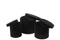 J-Line Set Van 3 Dozen Rond Fluweel Papier Zwart