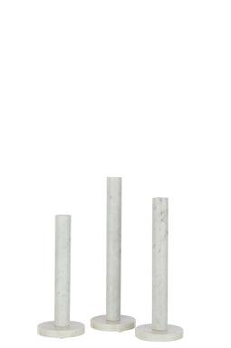 J-Line Set Van 3 Kaarshouder Marmer Wit
