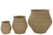 J-Line Set Van 3 Manden Rond Marie Zeegras Naturel
