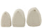 J-Line Set Van Drie Wandrekken Papier Mache Wit