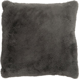 J-Line sierkussen Cutie - polyester - donkergrijs - 45 x 45 cm