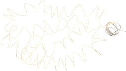 J-Line slinger Draad 90Led 9M - kunststof - goud - warm wit - LED lichtjes