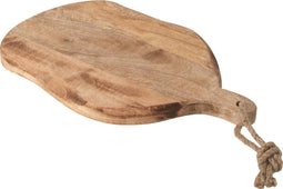 J-Line snijplank Organic Ovaal - hout - naturel - small - woonaccessoires