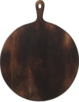 J-Line snijplank Rond - hout - donkerbruin - extra large