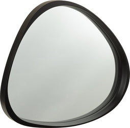 J-Line spiegel Giles - glas - zwart - small - Ø 71 cm