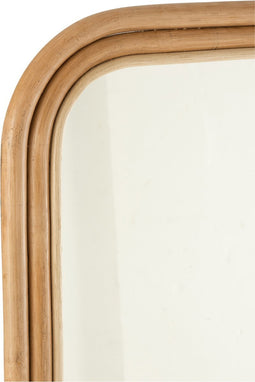 J-Line spiegel Ladder - rotan - naturel - 180 x 80 cm