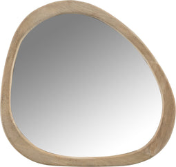 J-Line spiegel Onregelmatig - hout - small - Ø 64 cm