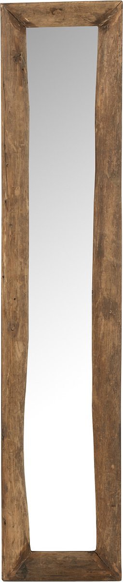 J-Line spiegel Rechthoek - hout - bruin - small - 120 x 24 cm