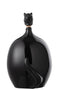 J-Line spiegel Rond - metaal/hout - zwart - large