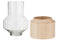 J-Line spiegel Rond - metaal/hout - zwart - large