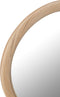 J-Line spiegel Rond - rotan/glas - naturel - small - Ø 50 cm