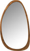 J-Line spiegel Vince Onregelmatig - mango hout - bruin - 120 x 71 cm