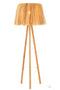 J-Line staanlamp Bahamas - hout/gras - naturel