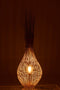 J-Line staanlamp Peer Stokjes Kokosnoot - jute - naturel