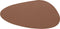 J-Line Steen placemat - kunststof - cognac - 6 stuks - woonaccessoires
