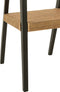 J-Line stoel Emma Teak- hout - zwart/bruin