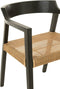 J-Line stoel Emma Teak- hout - zwart/bruin