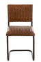 J-Line Stoel Modern Leder/Metaal Cognac