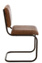 J-Line Stoel Modern Leder/Metaal Cognac