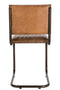 J-Line Stoel Modern Leder/Metaal Cognac