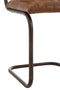 J-Line Stoel Modern Leder/Metaal Cognac