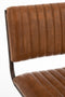 J-Line Stoel Modern Leder/Metaal Cognac