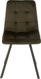 J-Line stoel Morgan - textiel/metaal - donkergroen