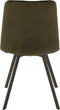 J-Line stoel Morgan - textiel/metaal - donkergroen