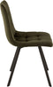 J-Line stoel Morgan - textiel/metaal - donkergroen