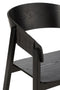 J-Line stoel Naga - essenhout/touw - zwart