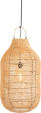 J-Line Stolp Hoog Led Vlinders Glas/Hout Mix Large