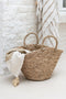 J-Line strandtas kort handvatten - jute - naturel