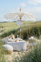 J-Line strandtas Schelpen - papier - wit