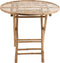 J-Line tafel Plooibaar Rond - bamboe - naturel